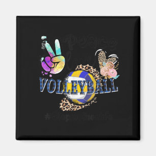 Aimant Peace Love Volleyball Stepmère Life Maman grand-mè
