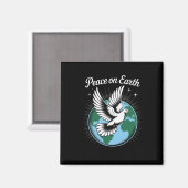 Aimant Peace On Earth Dove And Globe Faith Christmas Spir (Recto/Verso)