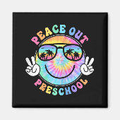 Aimant Peace Out School 2024 Dernier Jour De L'École Été (Devant)