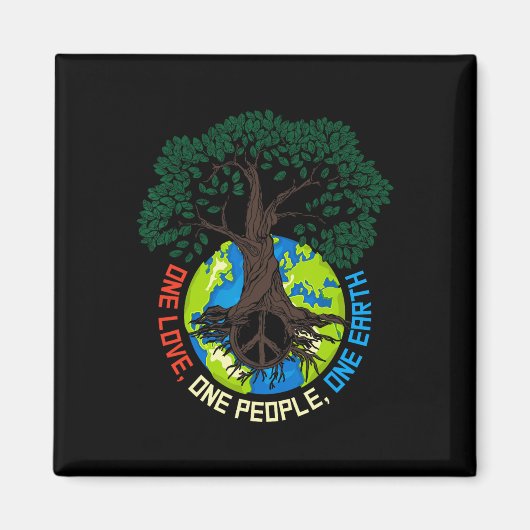 Aimant Peace Tree Love - Protection De l'environnement Ea (Devant)