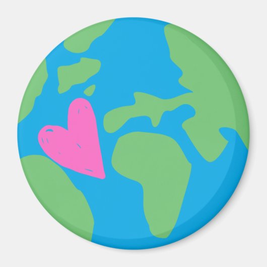 Aimant peaceful earth (Devant)