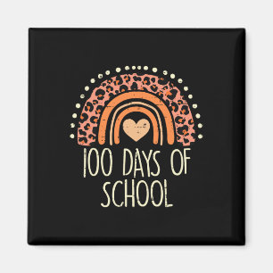 Aimant Peach Leopard Rainbow 100 Days School Cute 100th D
