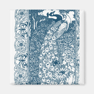 Aimant Peacock Art Nouveau