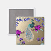 Aimant Peacock En Or (Recto/Verso)