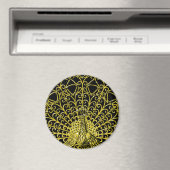 Aimant Peacock Gold Art Nouveau (In Situ (Lave-vaisselle))