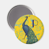 Aimant Peacock vintage (Recto/Verso)