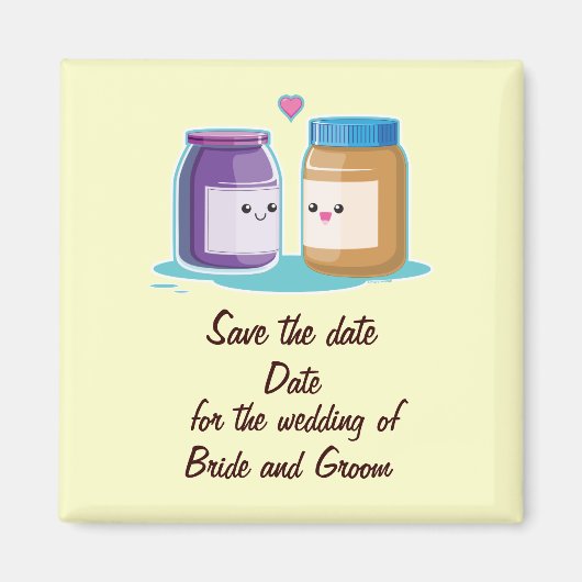 Aimant Peanut Butter and Jelly (Devant)