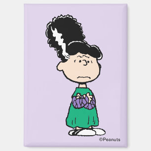 Aimant Peanuts Lucy Mariée de Frankenstein Halloween