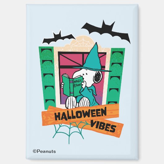 Aimant Peanuts Snoopy Potions Magiques Halloween (Recto)