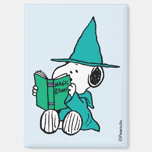 Aimant Peanuts Snoopy Potions Magiques Halloween (Recto)