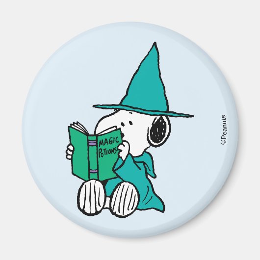 Aimant Peanuts Snoopy Potions Magiques Halloween (Devant)