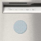 Aimant Pearl Floral Turquoise ZigZag Motif (In Situ (Lave-vaisselle))