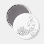 Aimant PEBBLES™ Dans Peacock (Recto/Verso)