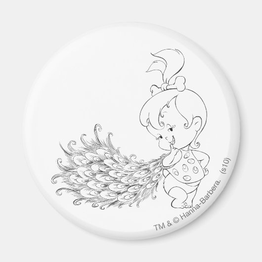 Aimant PEBBLES™ Dans Peacock (Devant)