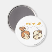 Aimant PEBBLES™ et Bam Bam Love Food (Recto/Verso)