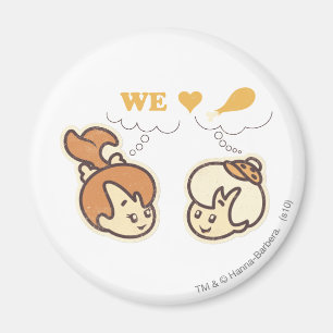 Aimant PEBBLES™ et nourriture d'amour de bam bam