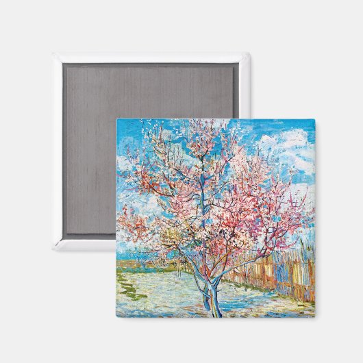 Aimant Pêche à fleurs, Van Gogh (Recto/Verso)