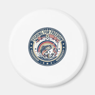 Aimant Pêche à la liberté Patriotique Loisirs Patriotique