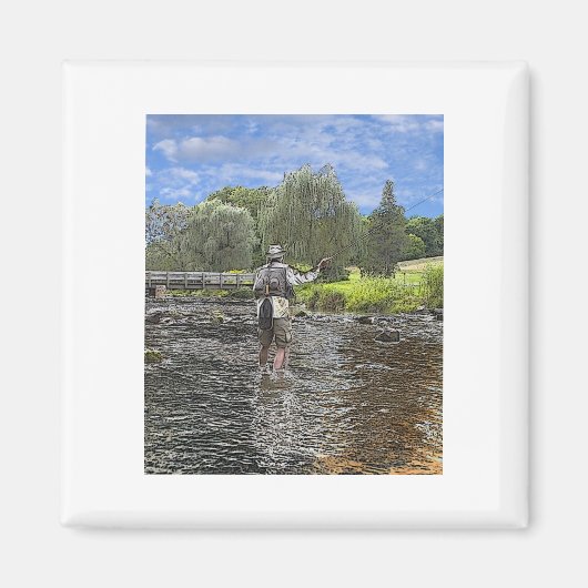 Aimant pêche à la mouche (Devant)