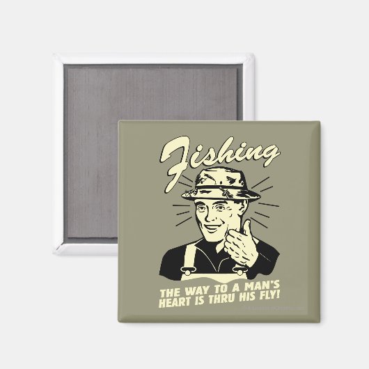 Aimant Pêche : À travers sa mouche (Recto/Verso)