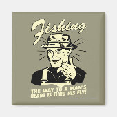 Aimant Pêche : À travers sa mouche (Devant)