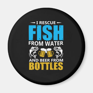 Aimant Pêche Art Je Secourt Du Poisson À Partir De L'Eau