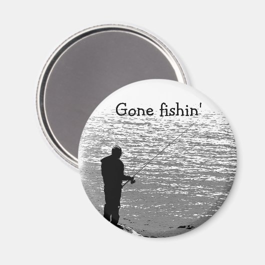 Aimant Pêche au lac (Recto/Verso)