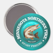 Aimant Pêche au Pike du Minnesota (Recto/Verso)