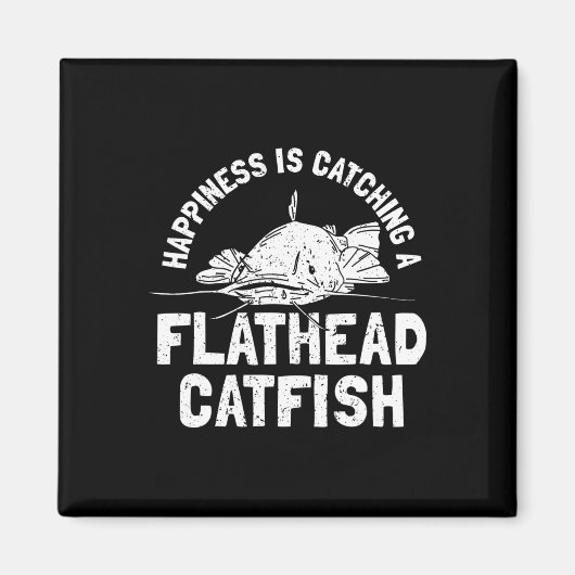 Aimant Pêche au poisson-chat à tête plate - Poisson-chat (Devant)