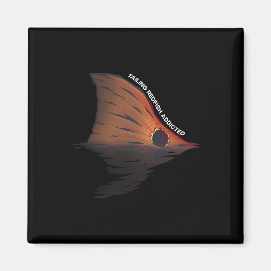 Aimant Pêche au Redfish en queue de poisson Pêche à la dr (Devant)