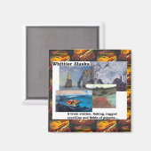 Aimant Pêche Chasse Poppies Whittier Alaska (Recto/Verso)