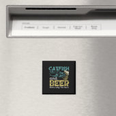 Aimant Pêche de poisson-chat Poisson-chat & Bière C'est p (In Situ (Lave-vaisselle))