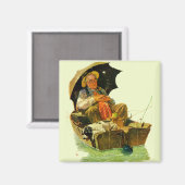 Aimant Pêche terminée (Recto/Verso)