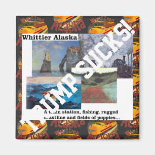 Aimant Pêches Chasse Coquelicots Whittier Alaska Trump