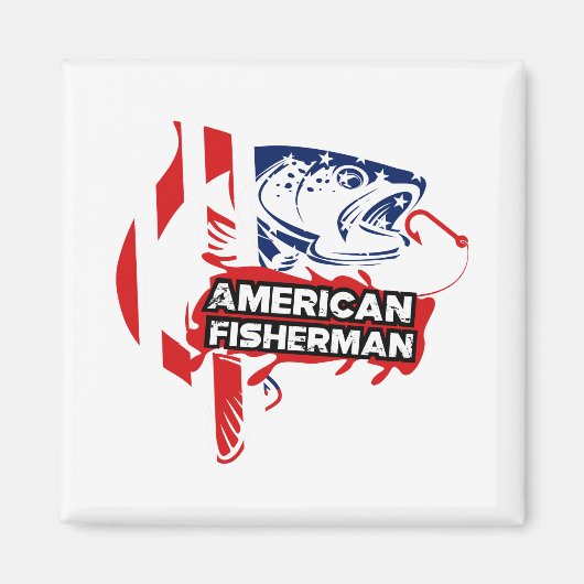 Aimant pêcheur américain (Devant)
