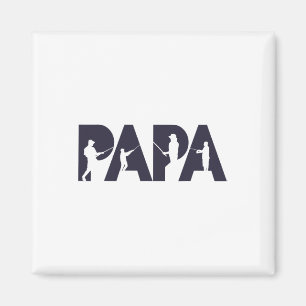 Aimant Pêcheur Papa Drôle Pêcheur Papa Cadeau Pêche Père