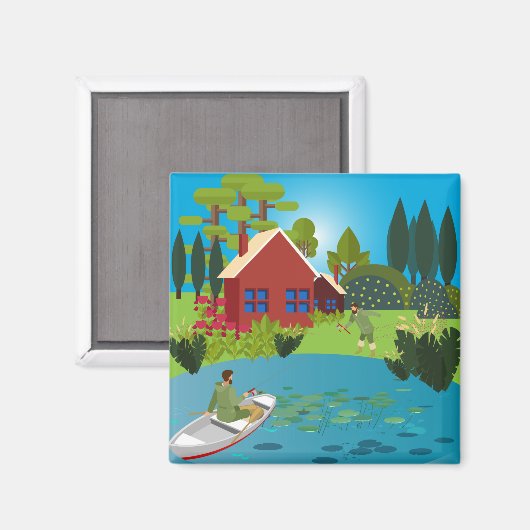 Aimant Pêcheurs (Recto/Verso)