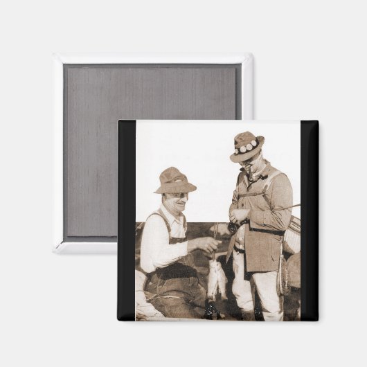 Aimant Pêcheurs vintages (Recto/Verso)