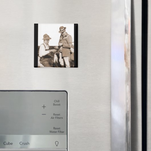 Aimant Pêcheurs vintages (In situ (réfrigérateur))