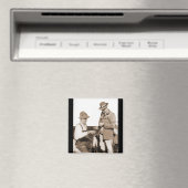 Aimant Pêcheurs vintages (In Situ (Lave-vaisselle))