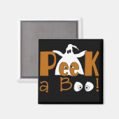 Aimant Peek A Boo Halloween T-shirts et cadeaux (Recto/Verso)