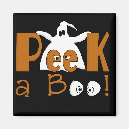 Aimant Peek A Boo Halloween T-shirts et cadeaux (Devant)