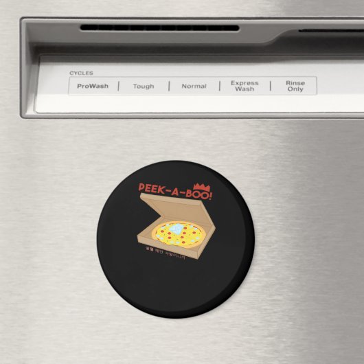 Aimant Peekabo Basic & Drôle Design (In Situ (Lave-vaisselle))