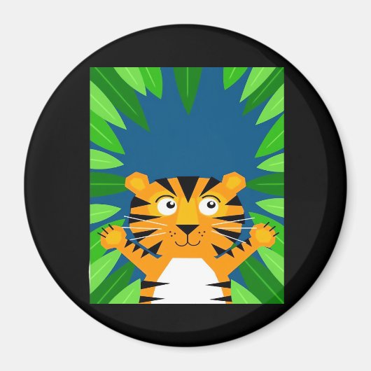 Aimant Peekabo Tiger (Devant)