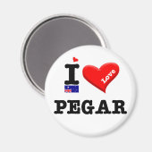 Aimant PEGAR - I Love (Recto/Verso)