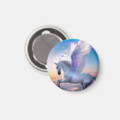 Aimant Pégase avec arc-en-ciel (Recto/Verso)