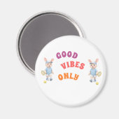 Aimant Pegatina Ovalada Cute Bunny School Name Label (Recto/Verso)