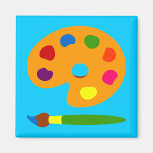 Aimant Peignez l'art de palette
