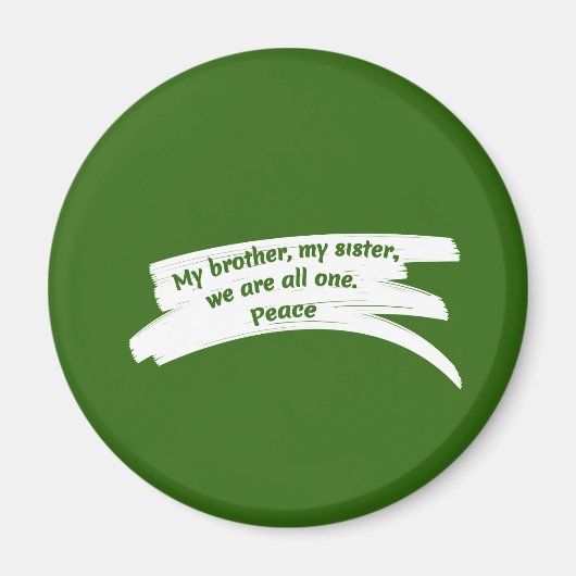 Aimant Peindre un trait effacer le message de paix (Devant)