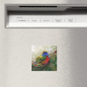 Aimant Peintre Peint Bunting Bird (In Situ (Lave-vaisselle))